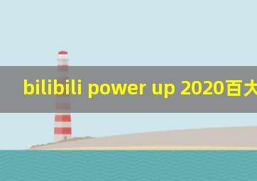 bilibili power up 2020百大up主